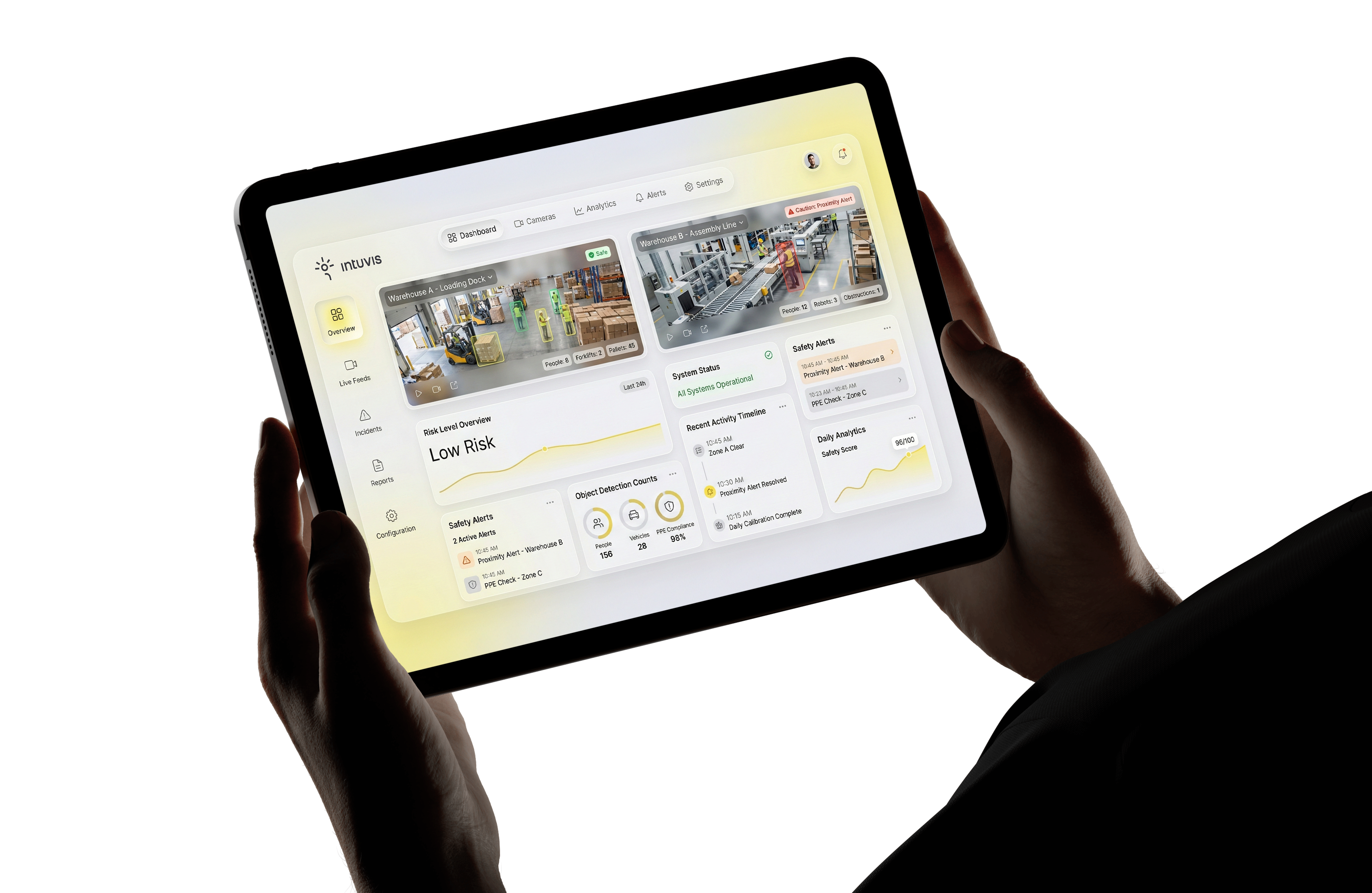 Intuvis web application dashboard